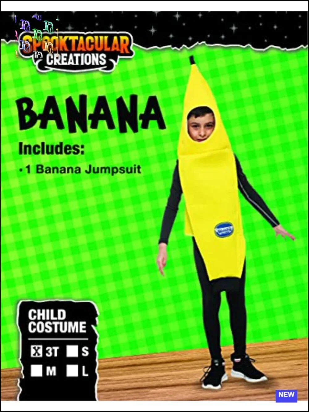 Kids Banana Costume Jumpsuit Halloween Unisex Party Outfit